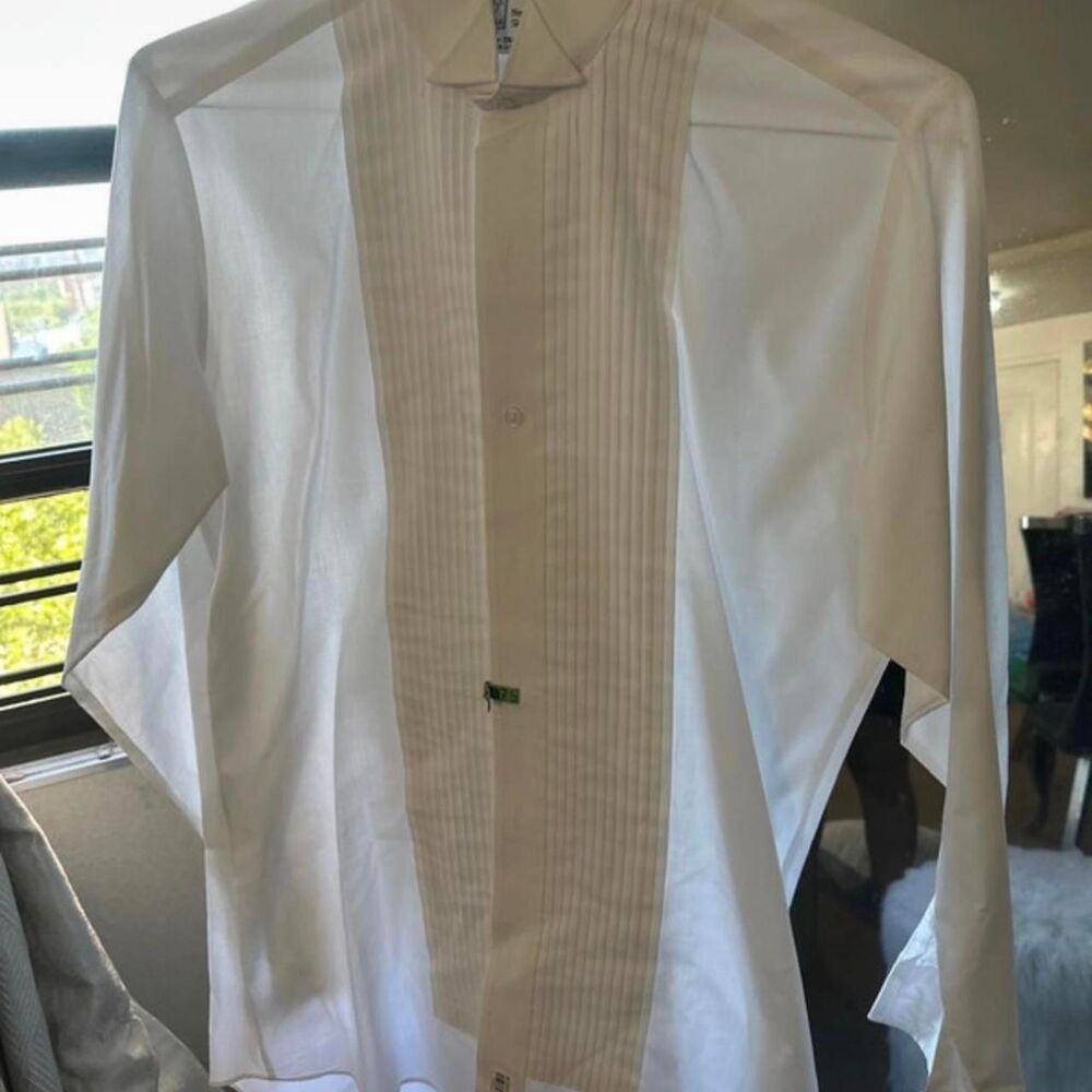 After-six Men's White Shirt